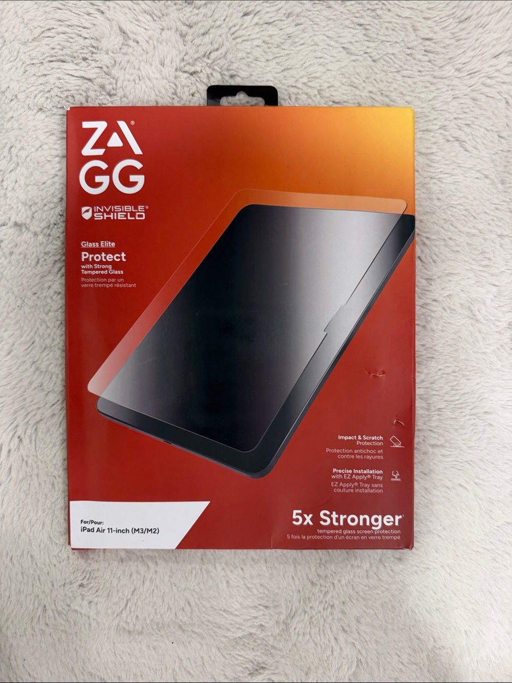 ZAGG InvisibleShield Glass Elite Screen Protector for iPad Air 11" - Red